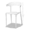 Baxton Studio Gould Modern Transtional White Plastic Dining Chair Set , PK4 193-4PC-12025-ZORO - alternate 5